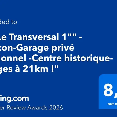 Le Transversal 1 -balcon-garage Privé Optionnel -centre Historique-plages à 21km ! Appartement *