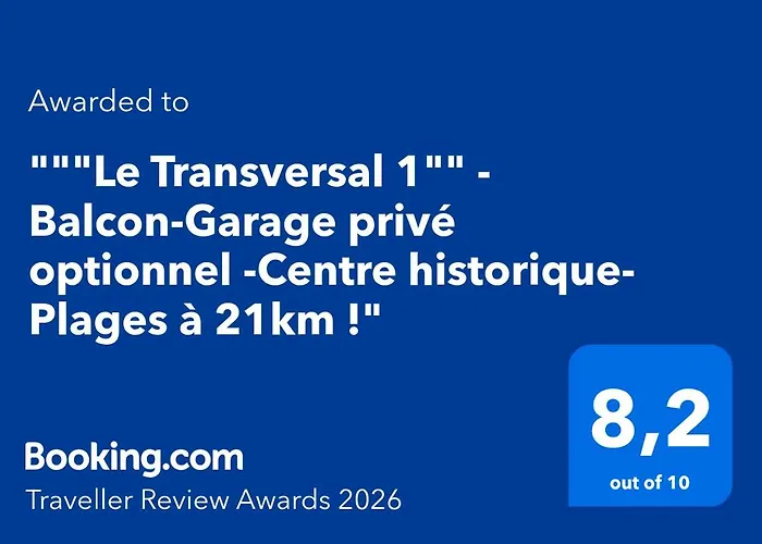 Le Transversal 1 -balcon-garage Privé Optionnel -centre Historique-plages à 21km ! Appartement *